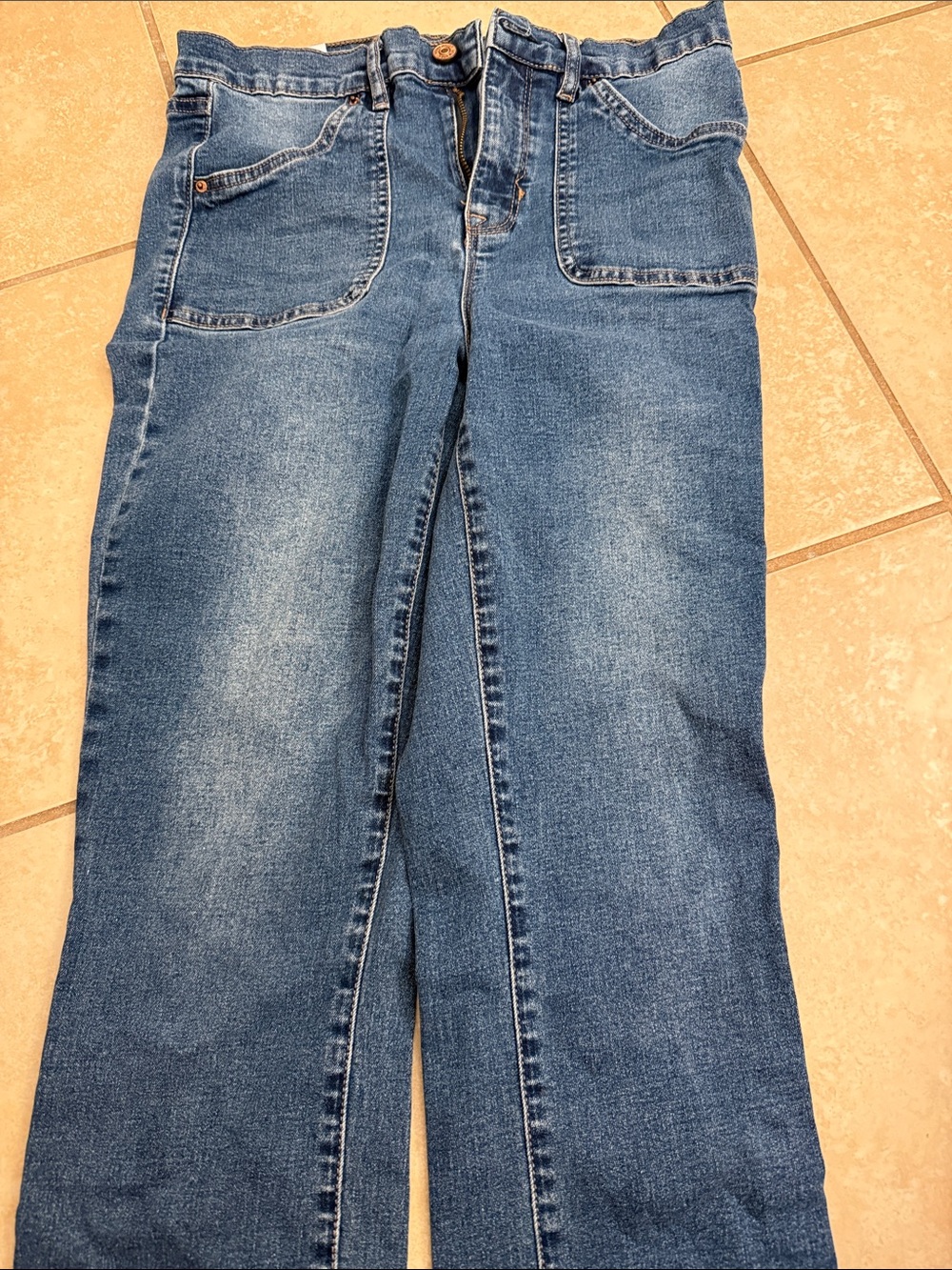 Nicole Miller Medium Blue Straight-Leg Jeans